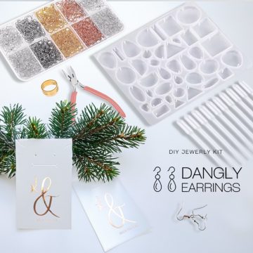   DIY- akasztós fülbevaló ékszerkészítő szett - DANDLY EARRINGS