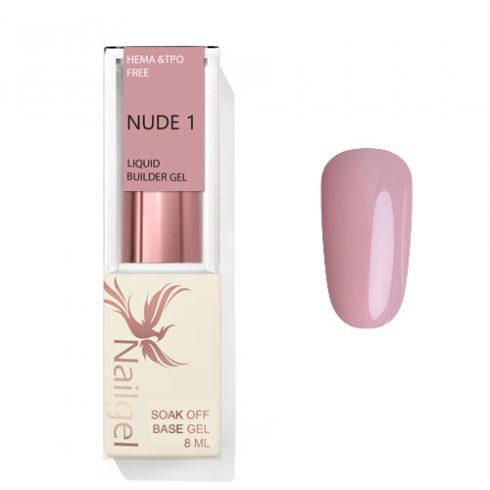 Liquid builder gel - NUDE 01  - 8 ml