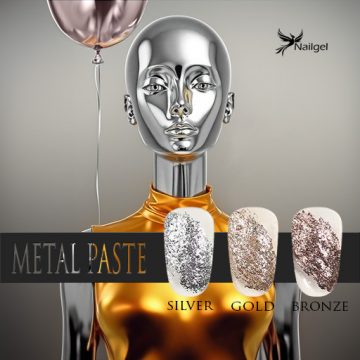   Metal paste 3-dielna dekor gélová sada s darčekovou margarétou