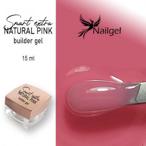 Smart extra Építő zselé -12- / builder gel natural pink 15 ml