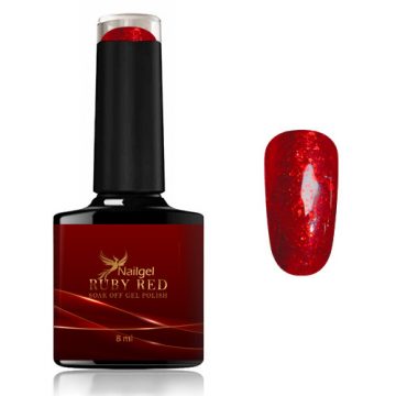 Ruby Red 002 gél lakk 8 Ml